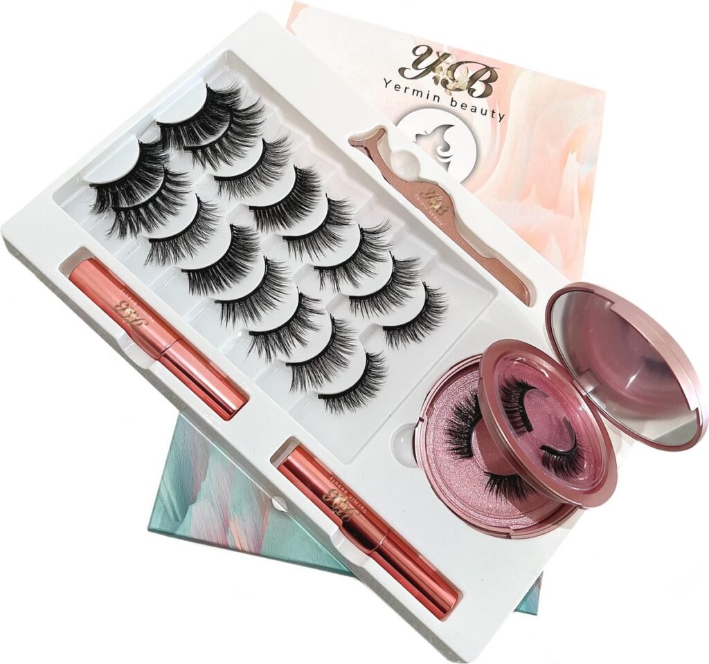 Magnetic Lashes Set with Mirror and Eyeliner Reusable Magnetic Lashes