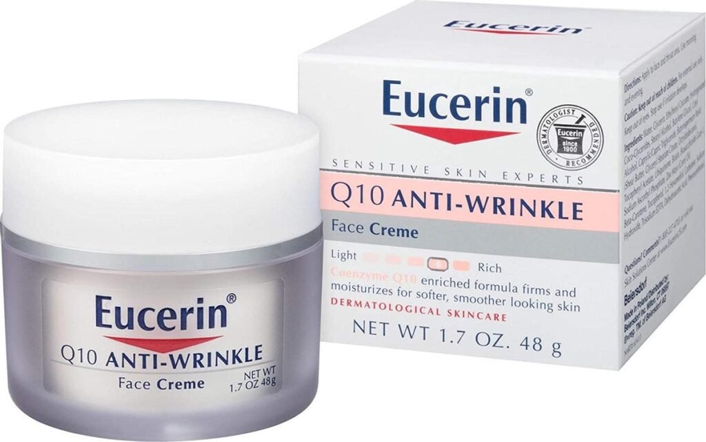 Eucerin Sensitive Facial Skin Q10 Anti-Wrinkle Sensitive Skin Cream – Anti-Wrinkle – Dermatologically Tested