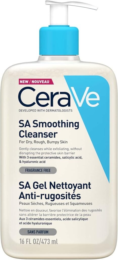 CeraVe SA Rough Skin Cleanser – for Dry to Rough Skin – with Salicylic Acid – 473ml