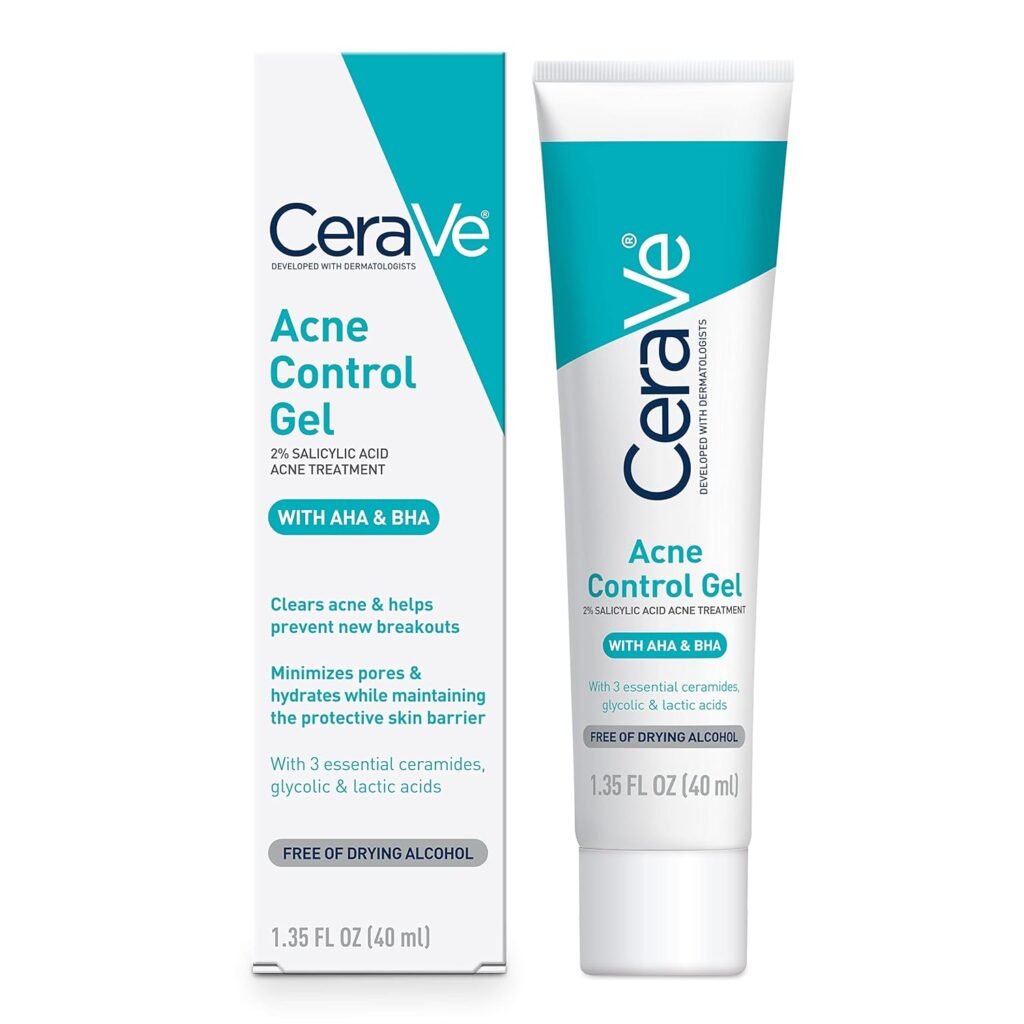 CeraVe Salicylic Acid Acne Treatment with Glycolic Acid and Lactic Acid