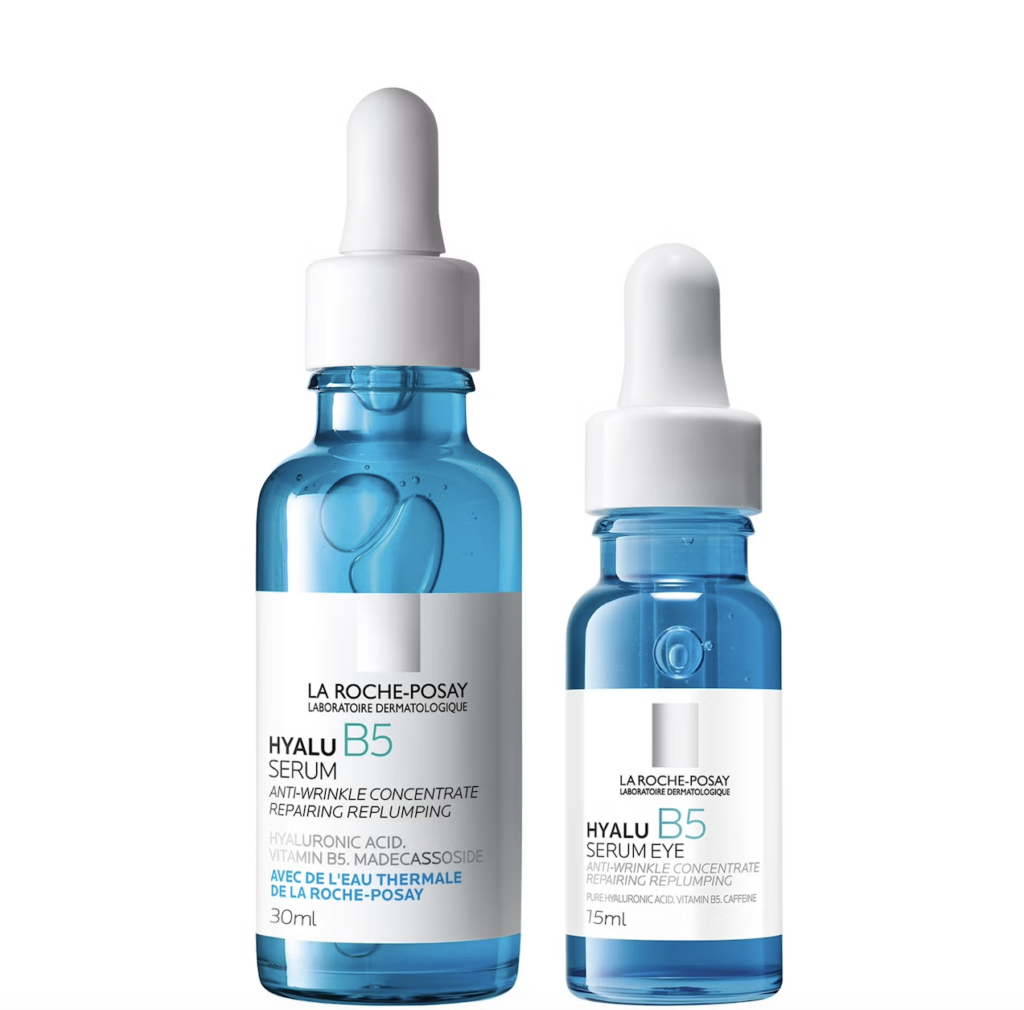La Roche-Posay Replump and Hydrate Hyalu B5 Duo: Face Serum and Eye Cream Hyaluronic Acid Concentrated Care