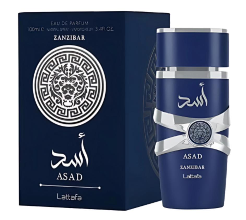 Lattafa Asad Zanzibar Eau de Parfum Men 100ml Arabic Perfume Aromatic