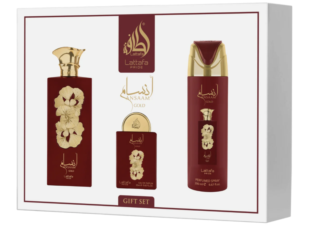 Lattafa Ansaam Gold Perfume Set Eau de Parfum Unisex Arabian Perfume