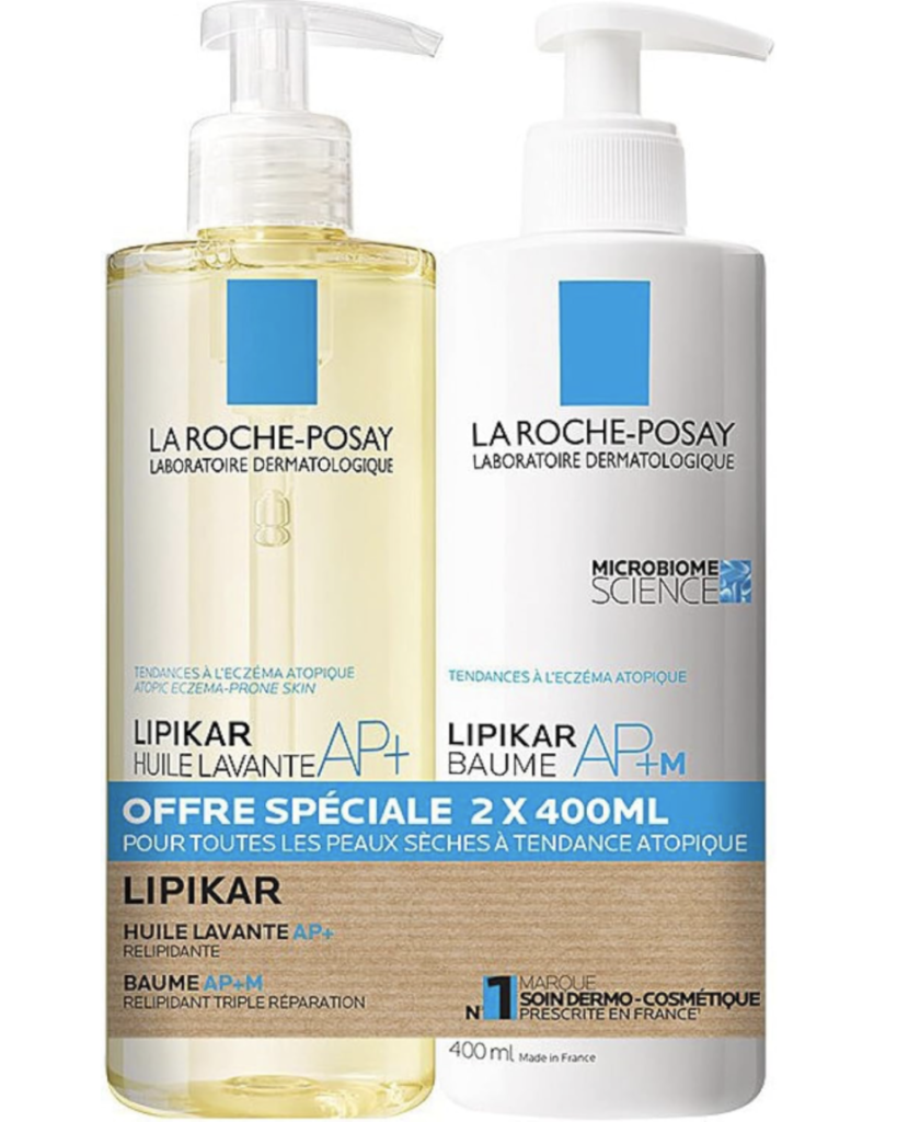 La Roche-Posay Lipikar Pack – AP+ Cleaning Oil 400 ml + Relipiding Balm 400 ml