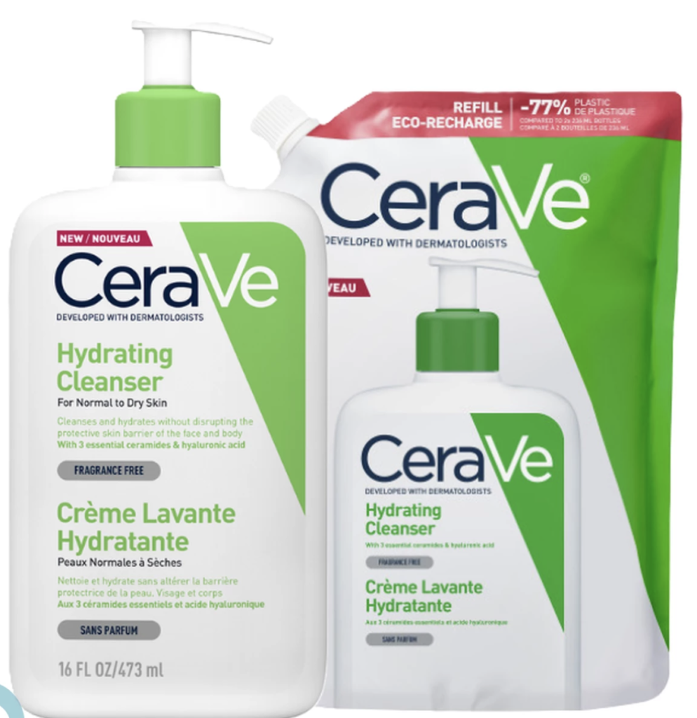 CeraVe Moisturising Cleansing Cream Refill Bundle of 2