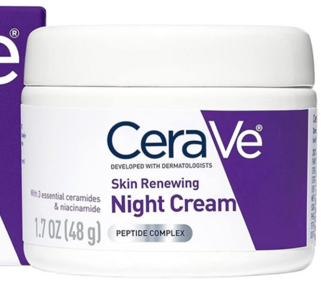 Cerave Skin Renewing Night Cream With Niacinamide Peptide Complex And Hyaluronic Acid