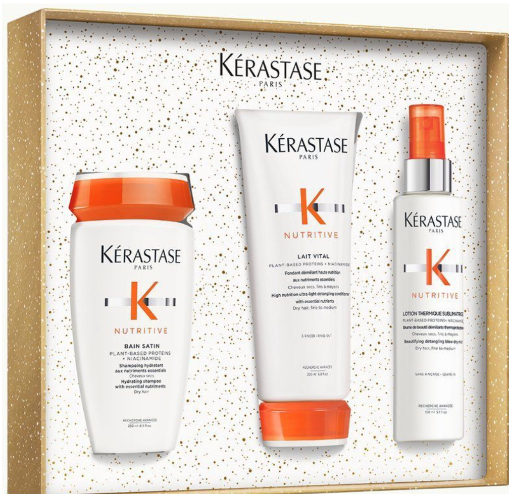 Kérastase – Nutritive Fondant XMas Set – Shampoo – 250 ml – Lait Vital Lotion – 200 ml – Lotion Thermique Universelle – 150 ml