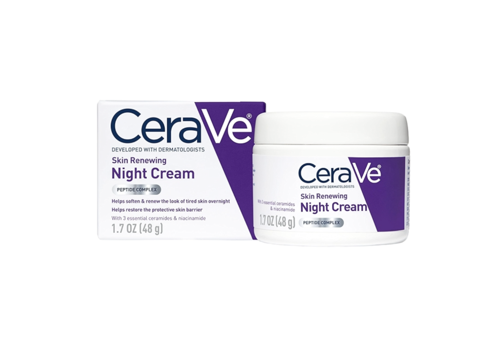 Cerave Skin Renewing Night Cream With Niacinamide Peptide Complex And Hyaluronic Acid