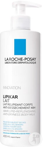 La Roche-Posay Lipikar Milk Body Lotion Dry Skin Pump Bottle 400ml