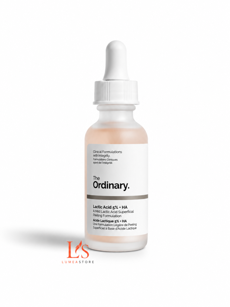The Ordinary Lactic Acid 5% + HA Exfoliating Serum 30ml – Gentle Exfoliating Serum for Smooth & Radiant Skin